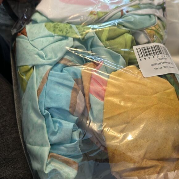 Easter Gnome Bedding Set - Blue and Green Twin Set Easter Day Bed Sheets - Picture 3 of 3